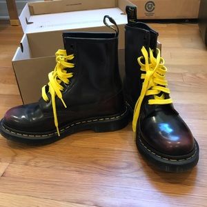 Dr. Martens Cherry Red Arcadia Boots Like New